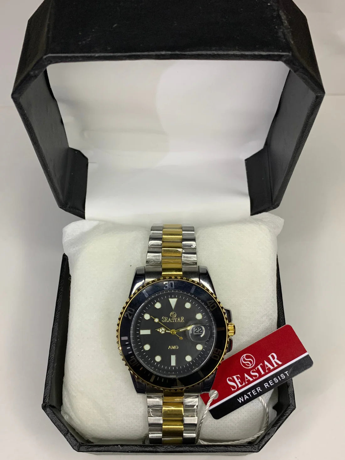 Seastar Two-Tone Rotatable Dial Watch